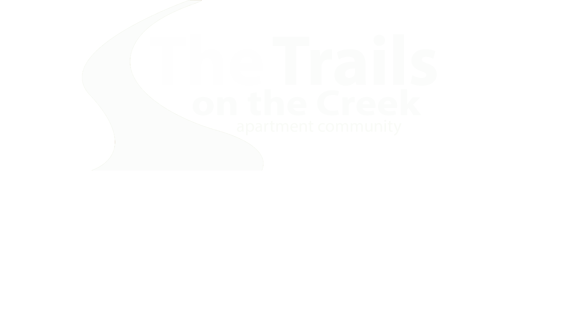 The logo for The Trails on the Creek apartment community.